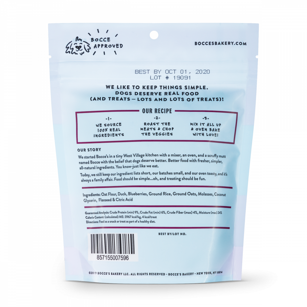 Quack, Quack, Quack Duck & Blueberry Recipe Soft Training Bites Dog Treats