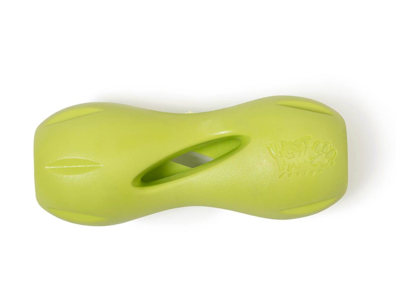 Qwizl Treat Dispensing Dog Chew Toy Green