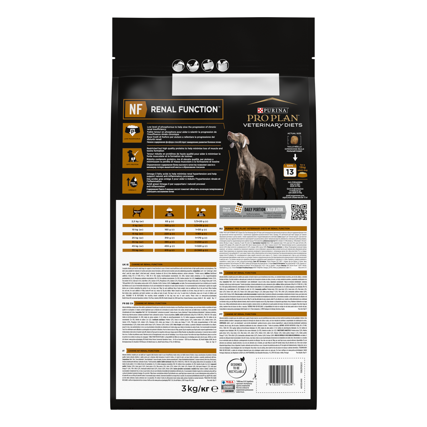 PURINA® PRO PLAN® VETERINARY DIETS NF Renal Function™  Dry Dog food
