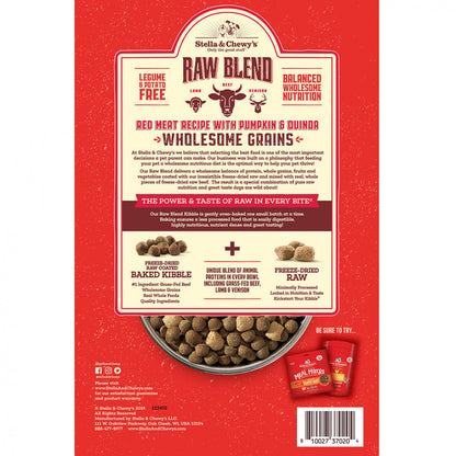 Raw Blend Kibble with Wholesome Grains Red Meat Recipe Dry Dog Food