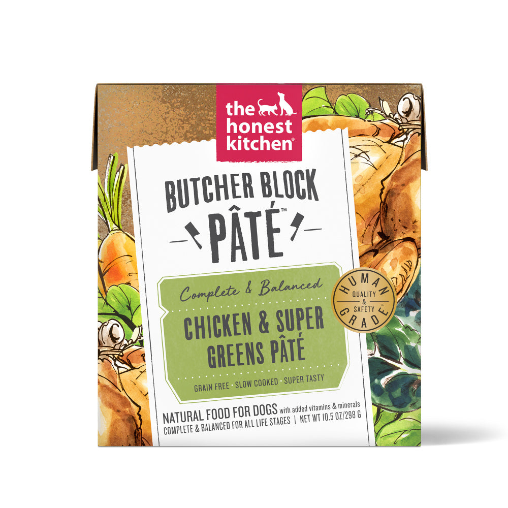 Butcher Block Pate Chicken & Super Greens Grain-Free Recipe Wet TetraPak Dog Food