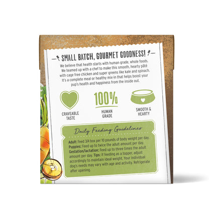 Butcher Block Pate Chicken & Super Greens Grain-Free Recipe Wet TetraPak Dog Food