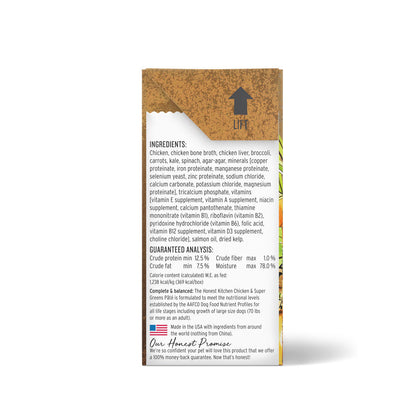 Butcher Block Pate Chicken & Super Greens Grain-Free Recipe Wet TetraPak Dog Food