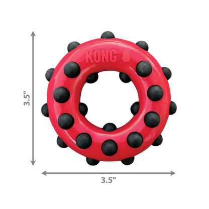 KONG Dotz Circle - Durable Chew & Dental Health Toy for Dogs