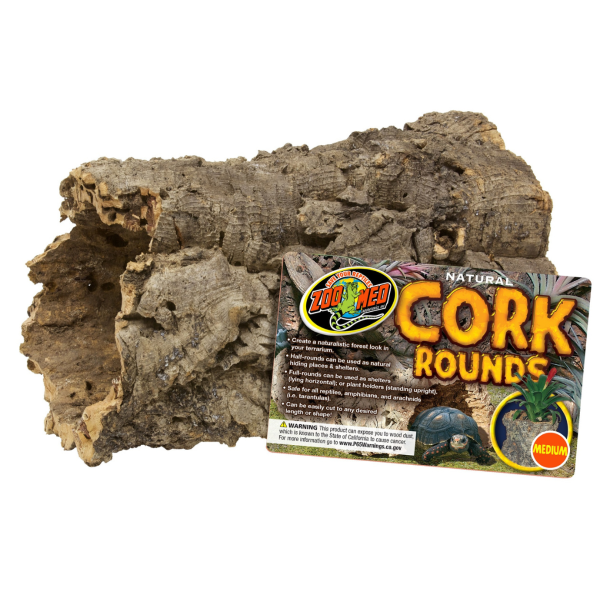 Natural Cork Rounds Bark Reptile Hideout Habitat Enrichment