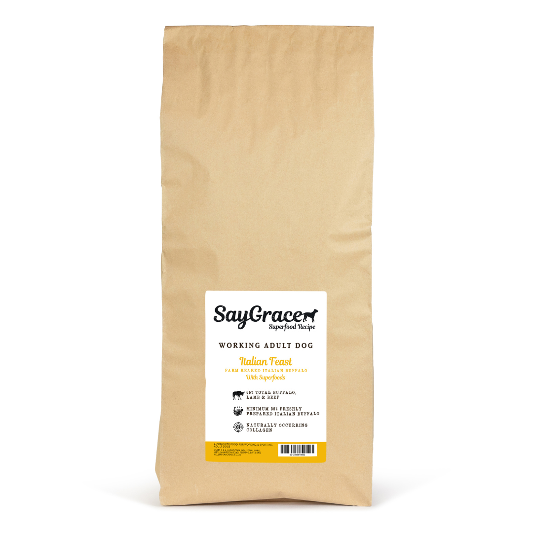 SayGrace Superfood Working Adult Italian Feast Farm Reared Italian Buffalo Dry Dog Food