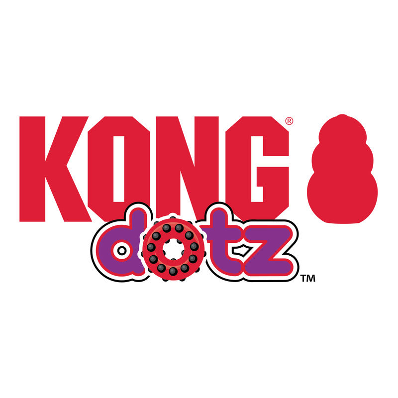 KONG Dotz Square - Durable Chew & Dental Health Toy for Dogs
