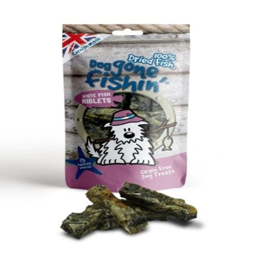 Dog Gone Fishin' White Fish Niblets 75g x 6